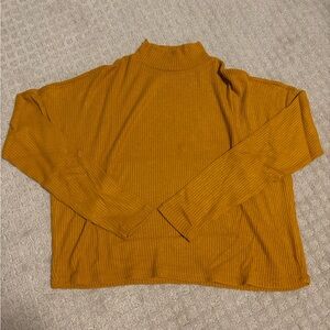 Garage Golden Ribbed Knit Top